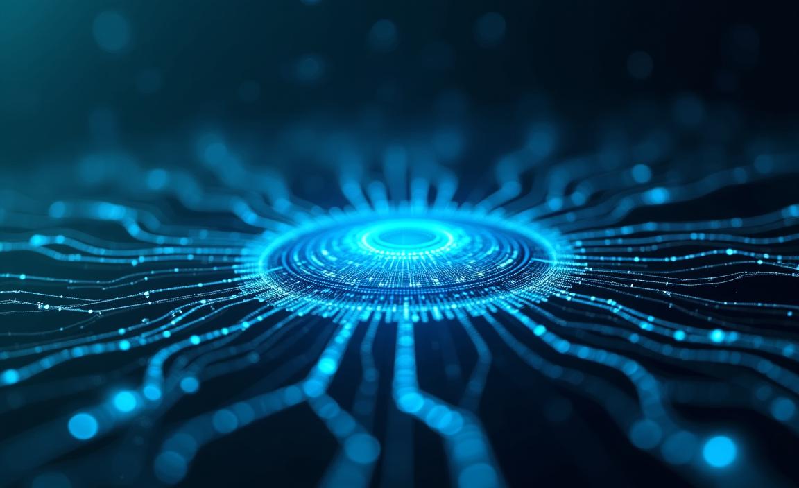 Concetto visionario di innovazione futuristica di Lumina Nexus